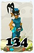 Um personagem do jogo Dofus, Roublard-Ar, de nivel 134