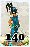 Um personagem do jogo Dofus, Roublard-Ar, de nivel 140