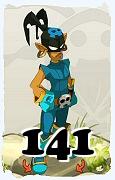 A Dofus character, Rogue-Air, by level 141