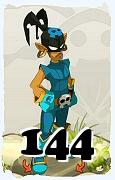 A Dofus character, Rogue-Air, by level 144