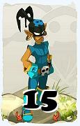 A Dofus character, Rogue-Air, by level 15