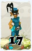 A Dofus character, Rogue-Air, by level 17