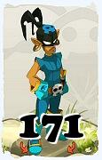 A Dofus character, Rogue-Air, by level 171