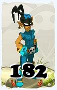 Um personagem do jogo Dofus, Roublard-Ar, de nivel 182