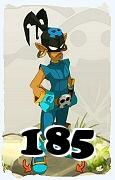 Um personagem do jogo Dofus, Roublard-Ar, de nivel 185