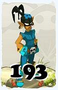 Um personagem do jogo Dofus, Roublard-Ar, de nivel 193