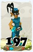 Um personagem do jogo Dofus, Roublard-Ar, de nivel 197