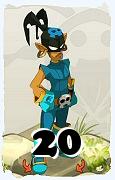 A Dofus character, Rogue-Air, by level 20