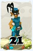 A Dofus character, Rogue-Air, by level 21