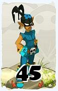 A Dofus character, Rogue-Air, by level 45