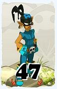 Um personagem do jogo Dofus, Roublard-Ar, de nivel 47