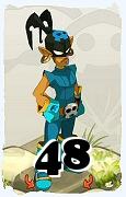 A Dofus character, Rogue-Air, by level 48