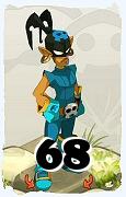 Um personagem do jogo Dofus, Roublard-Ar, de nivel 68