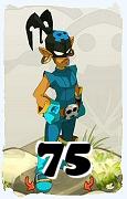 A Dofus character, Rogue-Air, by level 75