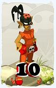 Um personagem do jogo Dofus, Roublard-Ar, de nivel 10