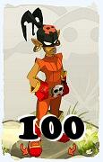 Un personnage du jeu Dofus, Roublard-Air, au niveau 100