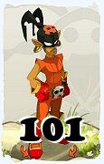 Um personagem do jogo Dofus, Roublard-Ar, de nivel 101