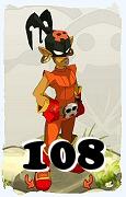 Um personagem do jogo Dofus, Roublard-Ar, de nivel 108