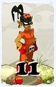 Um personagem do jogo Dofus, Roublard-Ar, de nivel 11