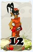 Um personagem do jogo Dofus, Roublard-Ar, de nivel 12