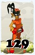 Um personagem do jogo Dofus, Roublard-Ar, de nivel 129