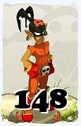 Um personagem do jogo Dofus, Roublard-Ar, de nivel 148