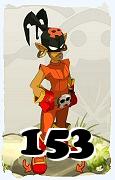 A Dofus character, Rogue-Air, by level 153