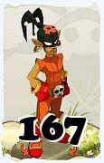 Um personagem do jogo Dofus, Roublard-Ar, de nivel 167