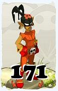 Um personagem do jogo Dofus, Roublard-Ar, de nivel 171