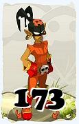 Um personagem do jogo Dofus, Roublard-Ar, de nivel 173