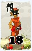 A Dofus character, Rogue-Air, by level 18