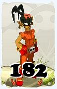 Um personagem do jogo Dofus, Roublard-Ar, de nivel 182