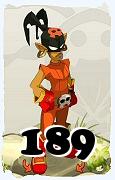 Um personagem do jogo Dofus, Roublard-Ar, de nivel 189