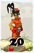 Um personagem do jogo Dofus, Roublard-Ar, de nivel 20