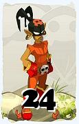 Um personagem do jogo Dofus, Roublard-Ar, de nivel 24