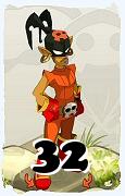 Um personagem do jogo Dofus, Roublard-Ar, de nivel 32