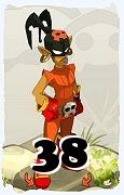 Um personagem do jogo Dofus, Roublard-Ar, de nivel 38