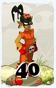 Um personagem do jogo Dofus, Roublard-Ar, de nivel 40