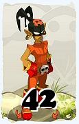 Um personagem do jogo Dofus, Roublard-Ar, de nivel 42