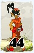 Um personagem do jogo Dofus, Roublard-Ar, de nivel 44