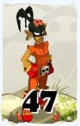 Um personagem do jogo Dofus, Roublard-Ar, de nivel 47