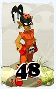 Um personagem do jogo Dofus, Roublard-Ar, de nivel 48