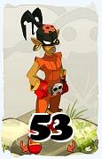 Um personagem do jogo Dofus, Roublard-Ar, de nivel 53