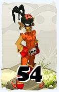 Um personagem do jogo Dofus, Roublard-Ar, de nivel 54