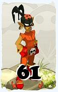 Um personagem do jogo Dofus, Roublard-Ar, de nivel 61