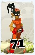 Um personagem do jogo Dofus, Roublard-Ar, de nivel 71