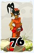 Um personagem do jogo Dofus, Roublard-Ar, de nivel 76