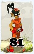 Um personagem do jogo Dofus, Roublard-Ar, de nivel 81