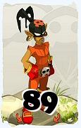 Um personagem do jogo Dofus, Roublard-Ar, de nivel 89