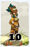 Un personaggio del gioco Dofus, Ladrurbo-Aria, al livello 10